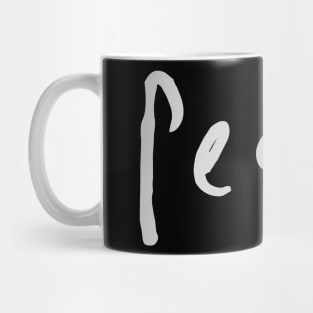 Peace, Love, Joy, Silver Mug